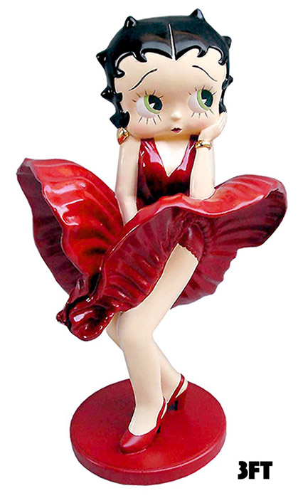 Betty Boop Cool Breeze Red Dress Display Figure